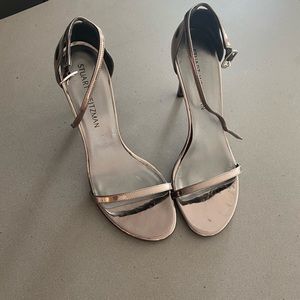 Stuart Weitzman gunmetal nudist heels size 8.5